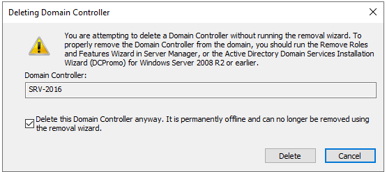 manually remove select delete