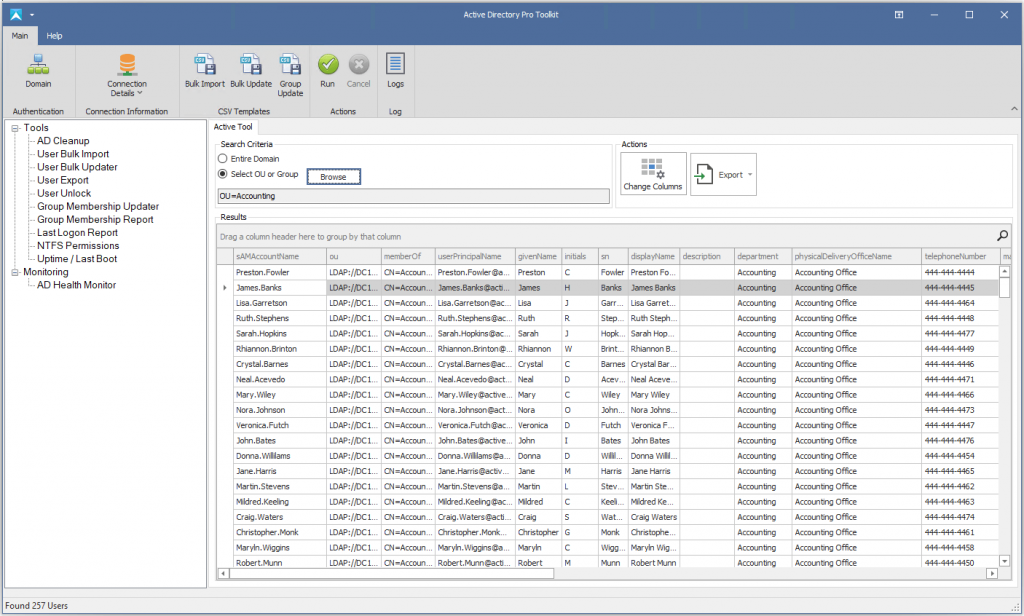 Active Directory Management Tools AD Pro Toolkit