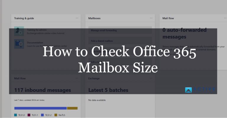 Find office 365 mailbox size