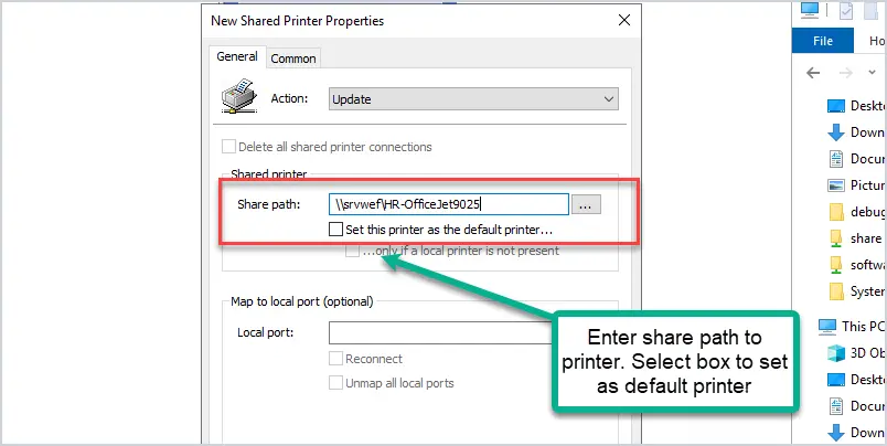 Deploy a Celiveo Shared Virtual Printer Package on a Print Server