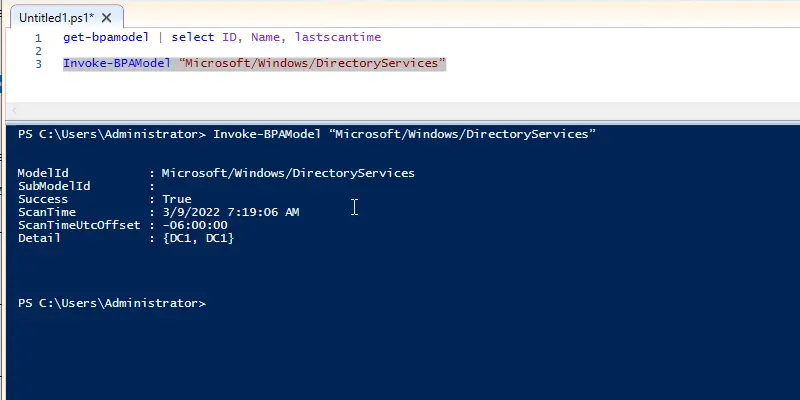 powershell bpa invoke command