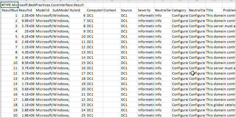 export to csv