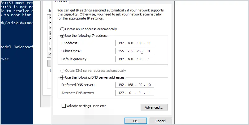 changing ip address of domain controller