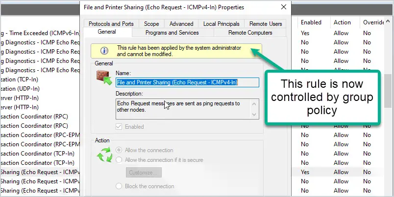 gpo controlled firewall rule