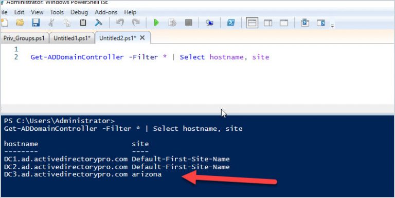 How to list all domain controllers with powershell