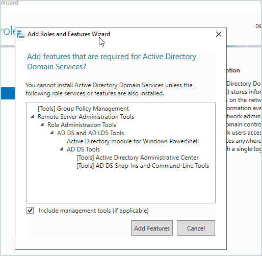 install active directory domain services