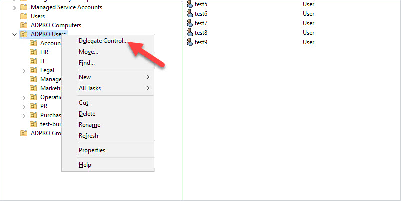 Delegate Control In Active Directory Step By Step Guide Active Directory Pro 7638