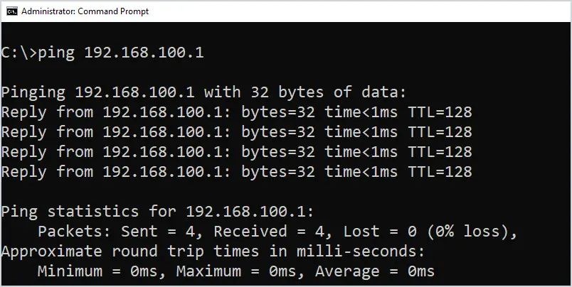 ping command