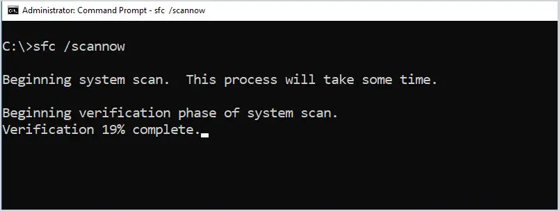 Close correctly, the command prompt e.g. cmd.exe