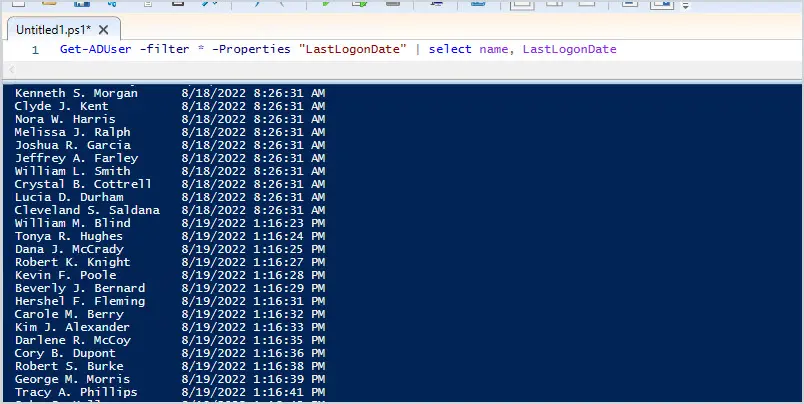 active directory last logon date