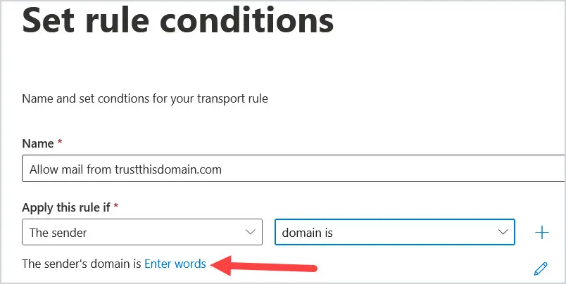set domain name