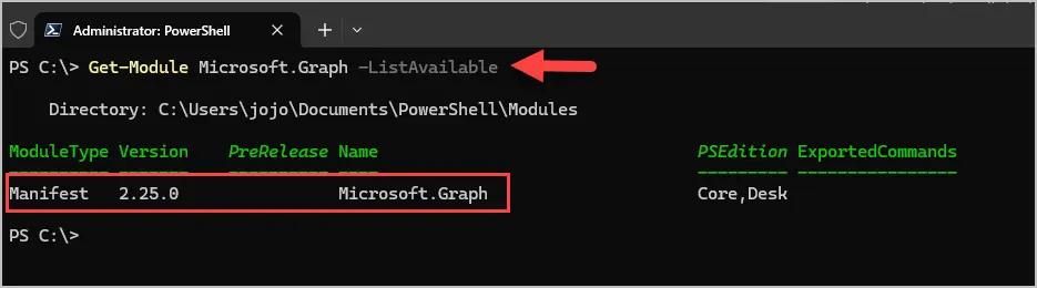 verify graph module