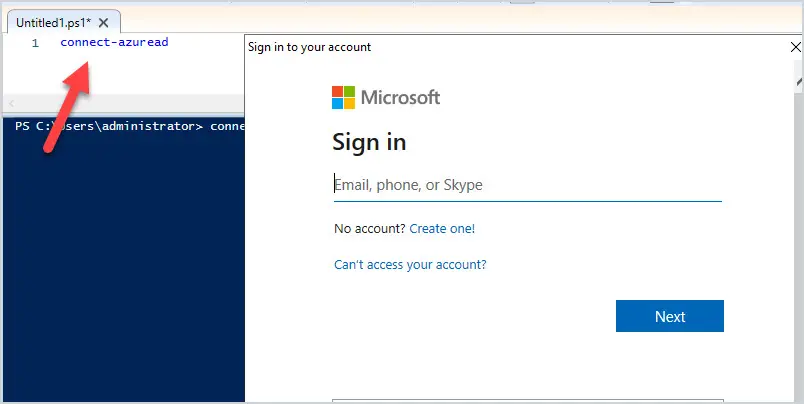connect to azuread with powershell