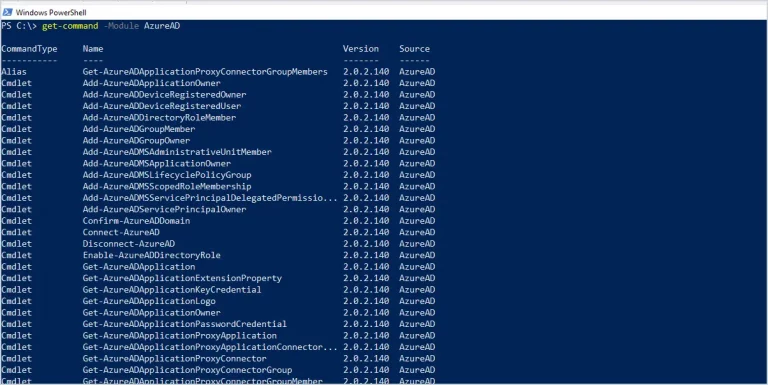 how to connect to azure ad with powershell