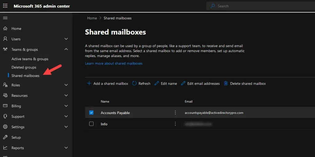 How to create a shared mailbox in office 365