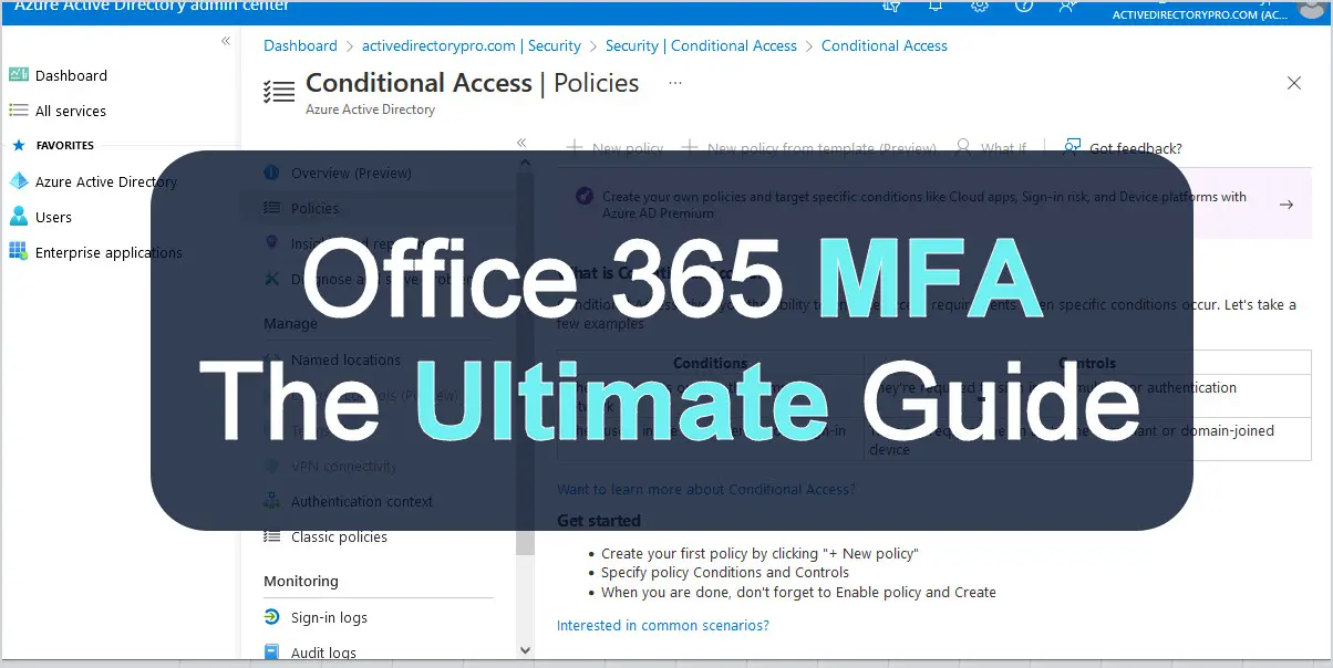 Office 365 MFA Setup: The Ultimate Guide - Active Directory Pro