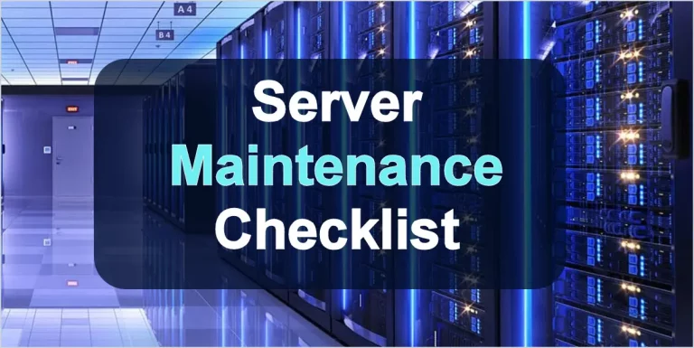 Windows server maintenance checklist