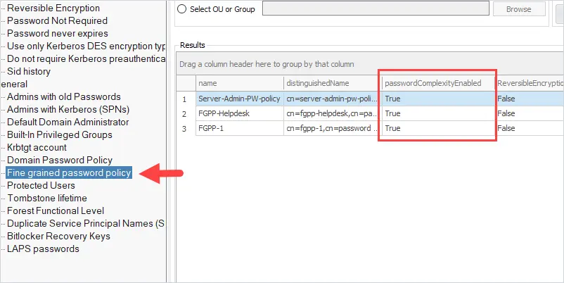 How to check Active Directory password policy