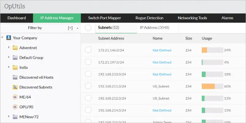 manageengine ipam software