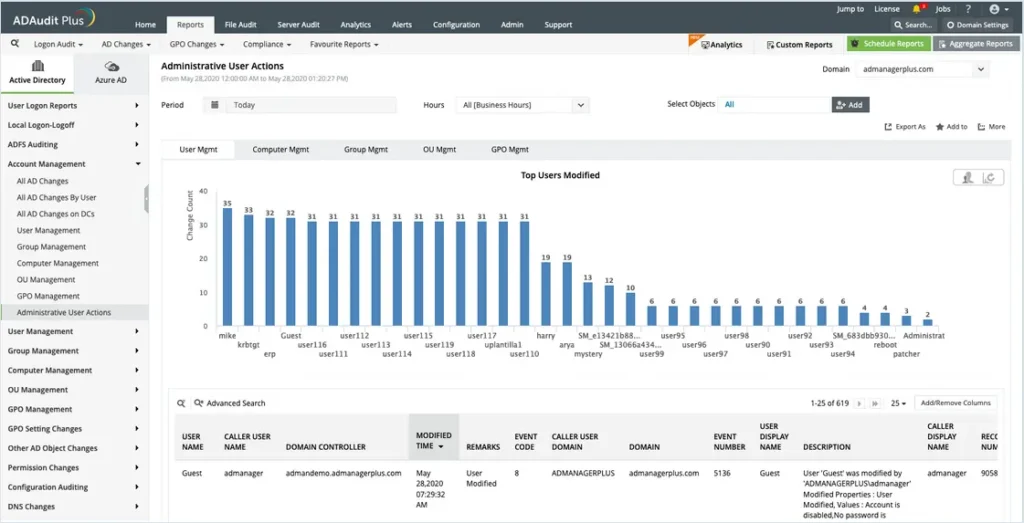 manageengine ad audit plus