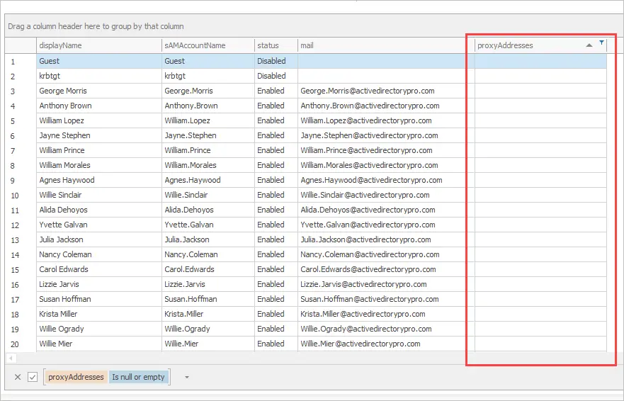 Search and Find Email Addresses in Active Directory