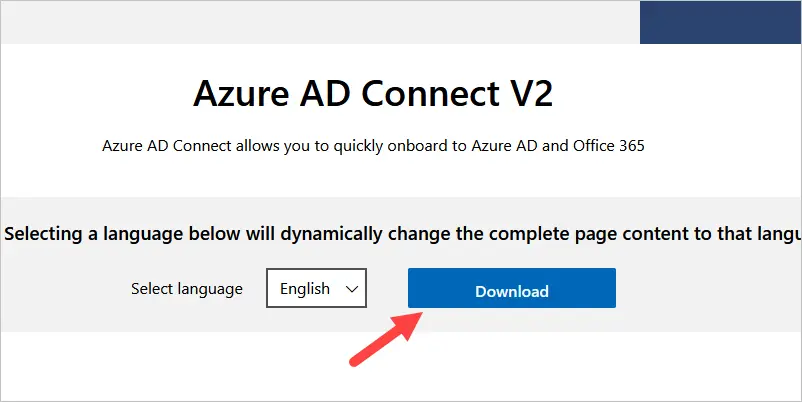 azure ad connect download