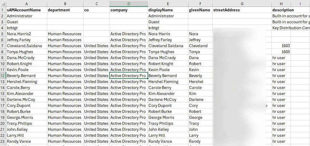 excel export example