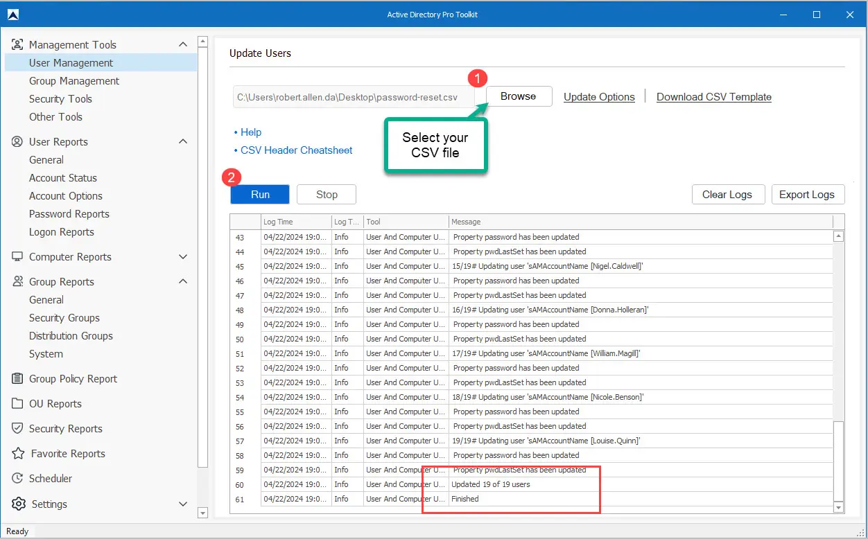 bulk reset ad passwords