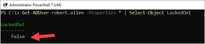 powershell check if user is locked