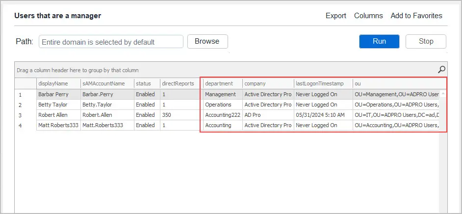 customize ad manager report example