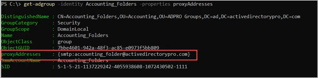 verify group properties